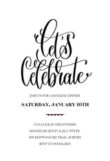 Lets Celebrate - Invitación De Fiesta